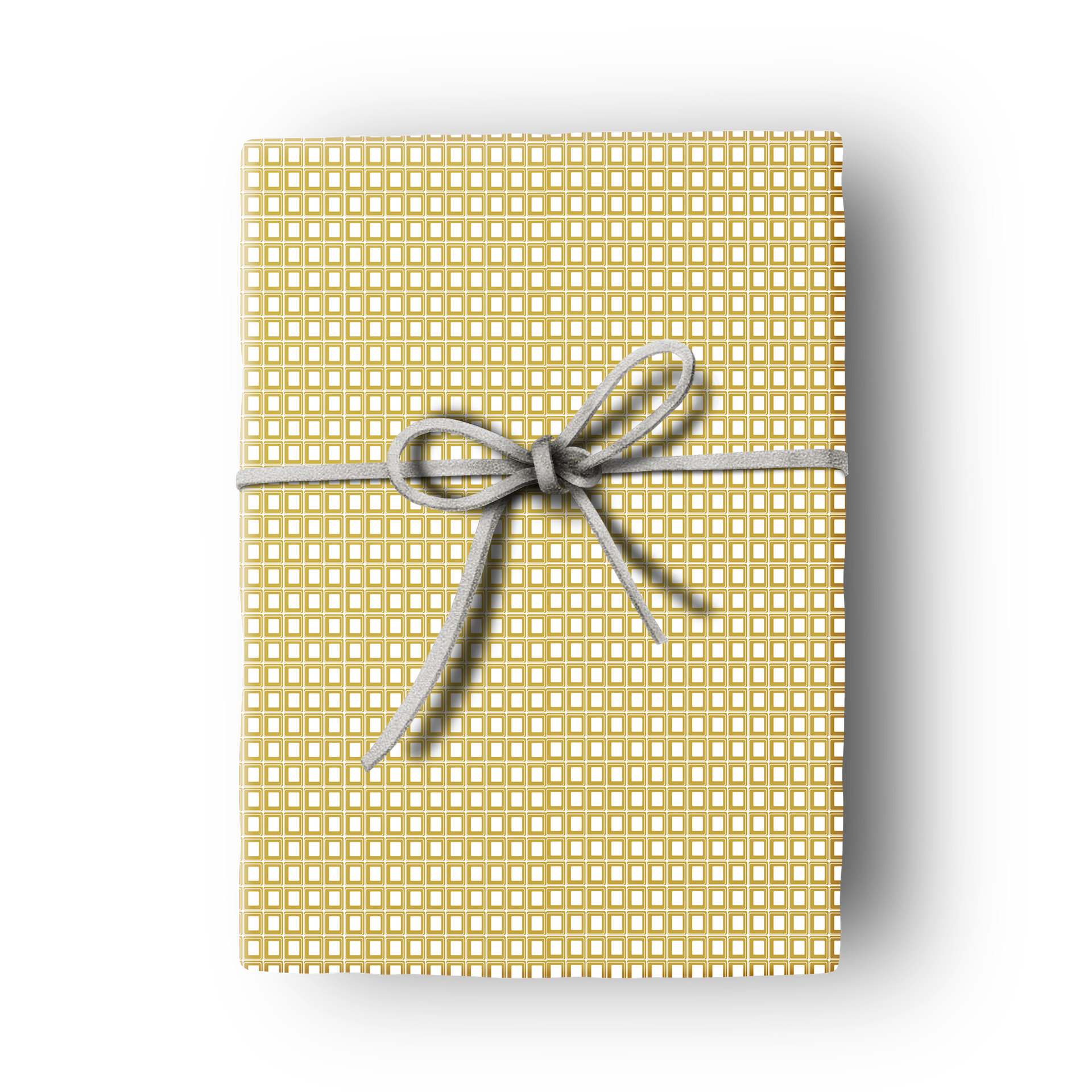 Yellow Square Mid Century Modern Gift Wrap Set of 2