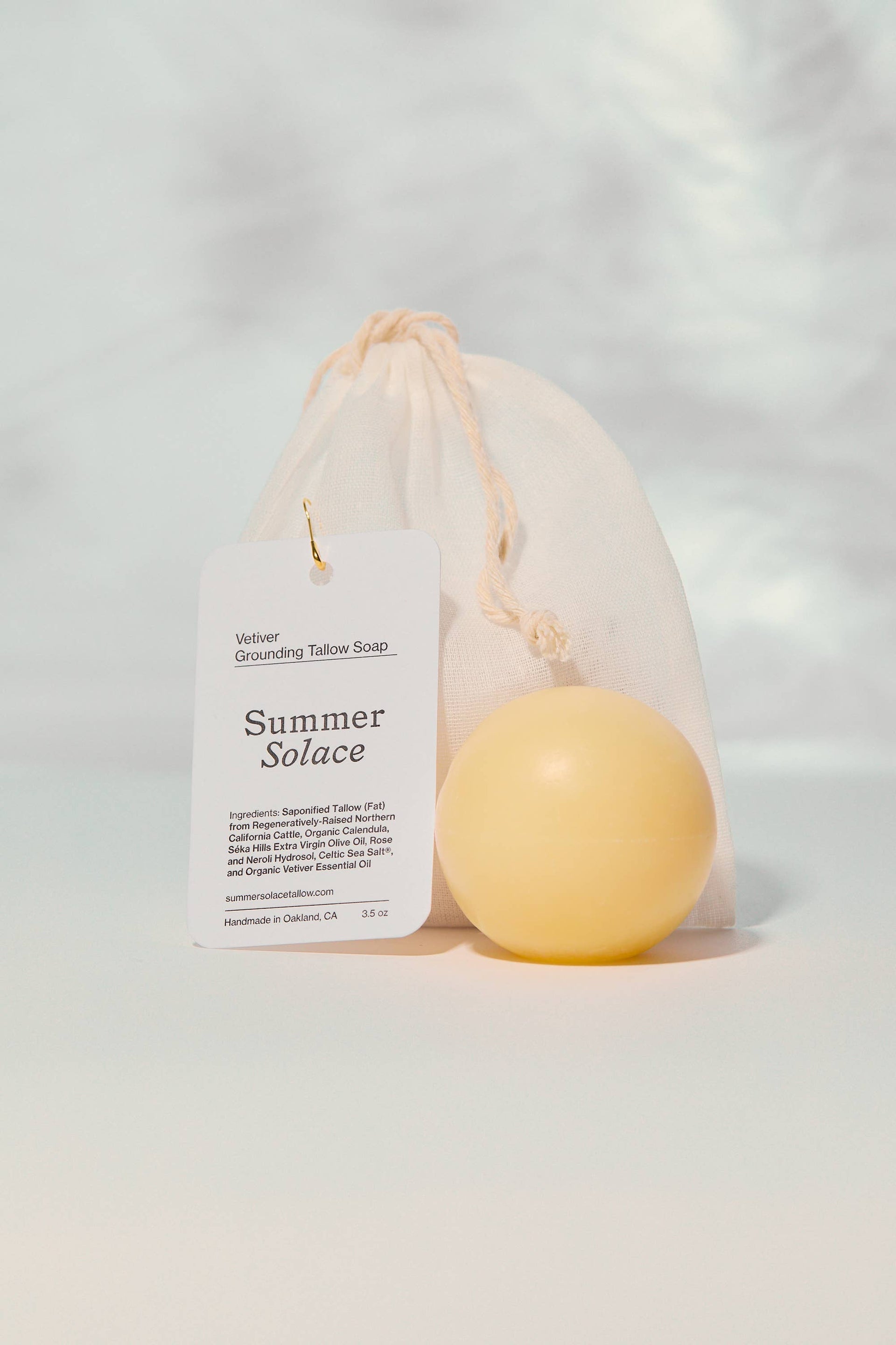 Vetiver Sphere Soap – Earthy Grounding, 3.9 oz