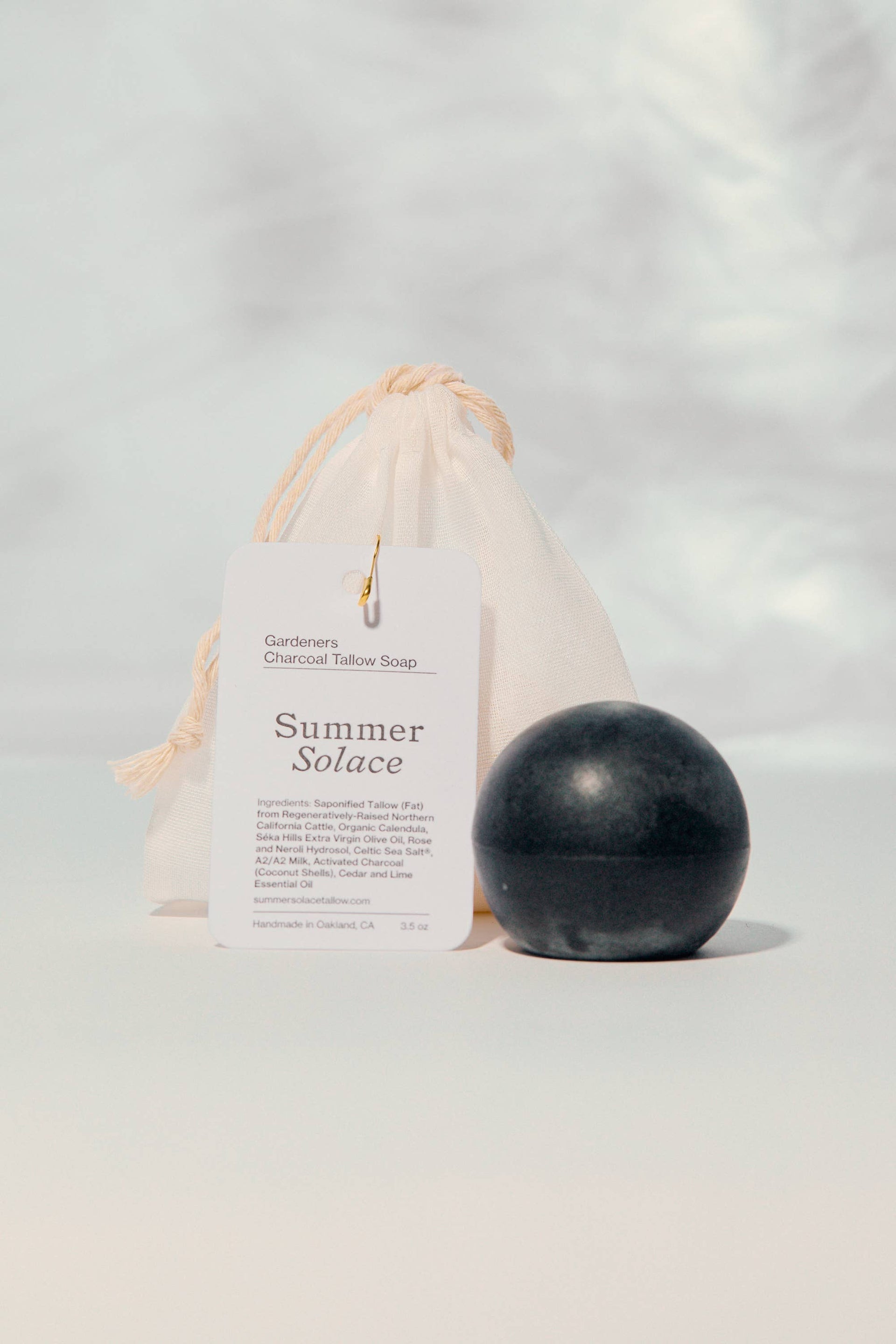 Gardener’s Charcoal Sphere – Cedar & Lime, 3.5 oz