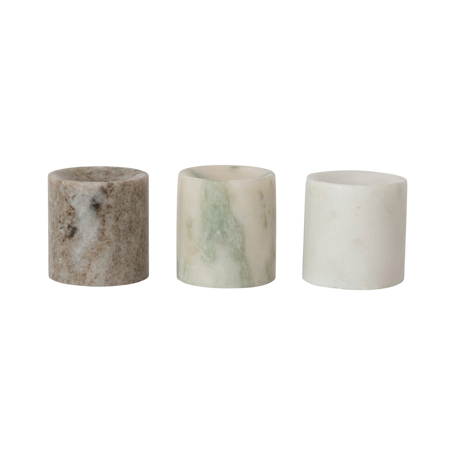 Marble Taper Holder, 3 Colors (Holds 1/2" Taper)